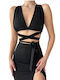 Damen Schwarz Satz mit Hose