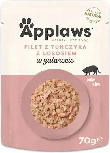 Applaws Hrana umedă pentru pisici cu ton și somon 70gr