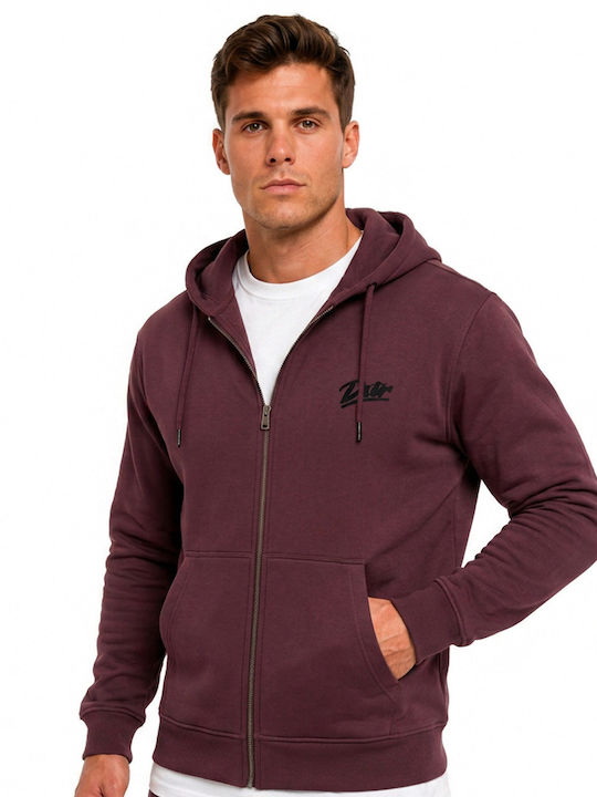 District75 Cardigan With Hood Brown 225MHZ-527-0B9