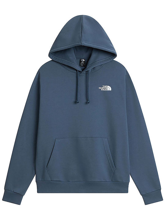 The North Face Box Φούτερ με Κουκούλα Μπλε