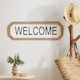 Decorative Sign 78x26 A-s Welcome 223875 78x26 Mdf