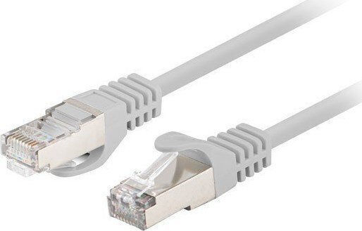 Lanberg U/UTP Кат.6 (Gigabit) Мрежов Кабел Ethernet 0.25м Сив 10 Бройки