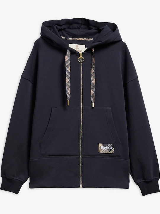 Barbour Sweatshirts & Hoodies Für Damen Marineblaue mit Kapuze