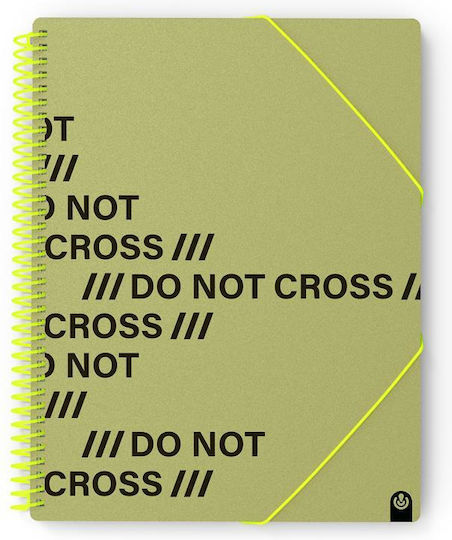 Carchivo Buch anzeigen Spiral do Not Cross A4 40 Plastikhüllen Khaki