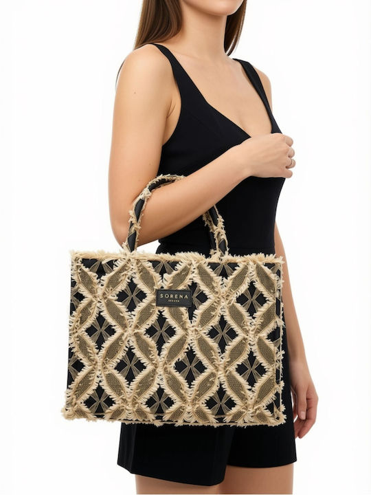 Myra Fabric Women's Tote Bag Beige