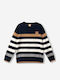 Kinderoberteile Langärmeliges Dunkelblaues Pullover