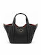 Verde Damen Schultertasche Schwarz