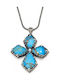 Byzantiner Kreuz aus Silber mit Kette