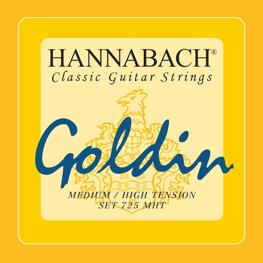 Hannabach 725 Medium High Tension Goldin Single Classical Guitar String