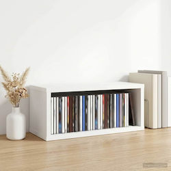 VidaXL CD Storage Rack White 40 x 17 x 17 cm En...