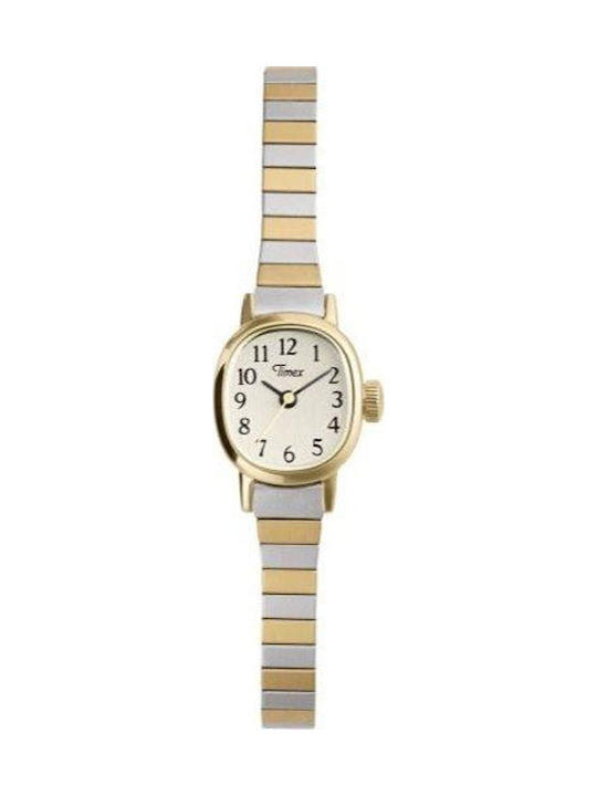 Timex Дамски Часовник 17mm Кварцов с Стоманена Браслет