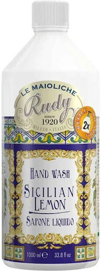 Rudy Profumi Le Maioliche Lămâie Siciliană Rezerve Săpun Lichid de Mâini Lămâie Siciliană 1000 ml
