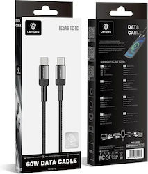 Lenyes USB-C male - USB-C 60W 1m