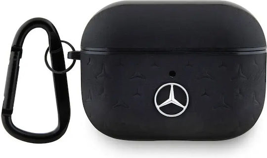 Mercedes-Benz Leather Case With Hook in Black Colour for Apple AirPods Pro 2