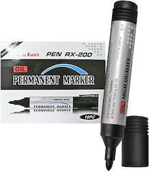 Justnote Dauerhafter Marker Schwarz