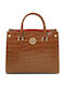 Leather Women's Handbag Tabac Brown