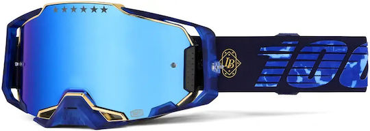 Μάσκα 100% Mtb Armega Mirrored Lens Triple Layer Foam Δεν Δέχεται Tear Off
