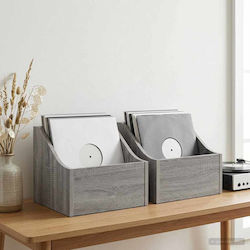vidaXL LP Box 2 Pcs Grey Sonoma 37 x 33 x 32 cm Engineered Wood