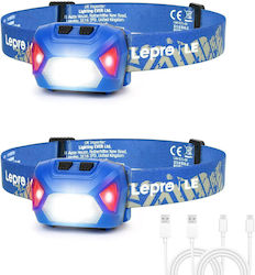 Lepro Rechargeable LED Headlamp IPX4 with Maximum Brightness 300lm 2 Pieces Lepro Rechargeable LED Headlamp IPX4 with Maximum Brightness 300lm 2 Pieces