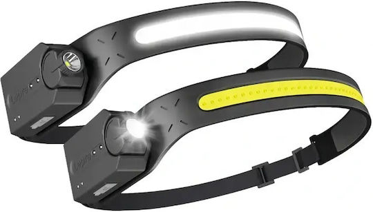 Lepro Wiederaufladbarer LED Kopf Taschenlampe IP44 mit Maximaler Helligkeit 350lm 2Stücke