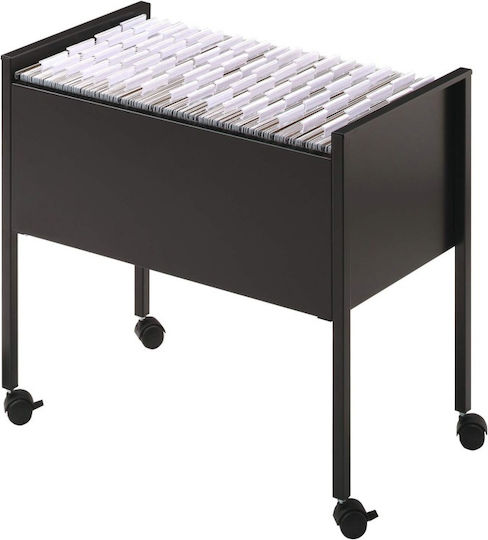 База Durable Trolley Кутия за Висящи Папки 80 Бройки A4 Черна