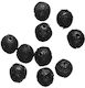 Pregio Perlen Runde Schwarze Weiche 12-0059 Far...