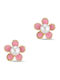 Kontopoulos Cercei Fetite Studs Floare Din Aur 9K