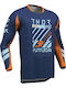 Kids Motocross Long-Sleeved Riding Jersey Navy Blue Color