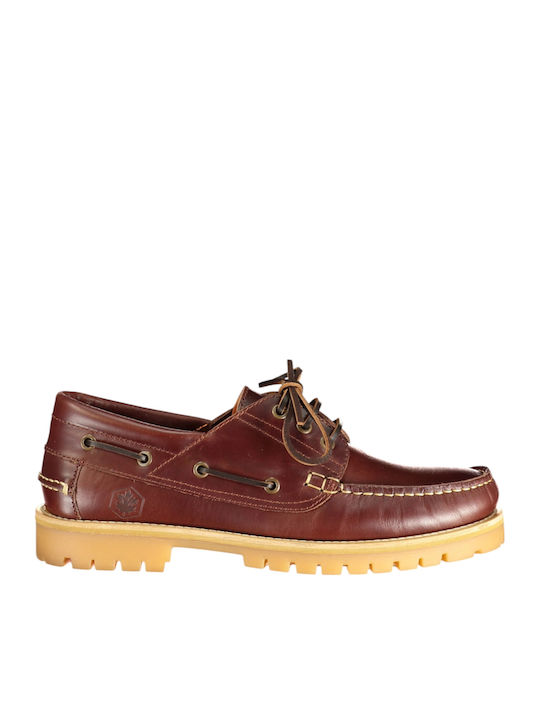 Lumberjack Newton Leder Herren Mokassins in Bra...