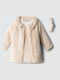Girls Dress Set with Ecru Coat