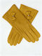 Gelbe Damen-Handschuhe