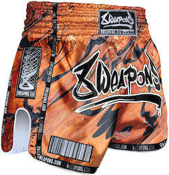 Σορτσάκι Muay Thai 8 Weapons Vivo Magma Orange