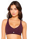 Women's Burgundy Sports Bra