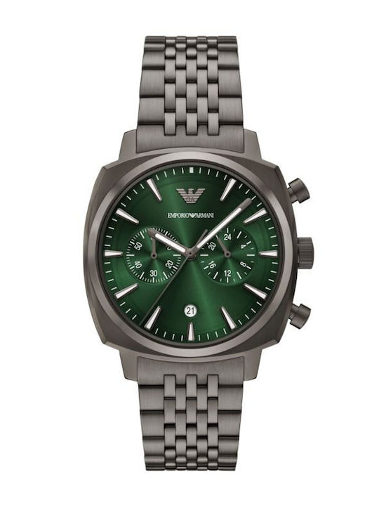 Emporio Armani Мъжки Часовник 40mm На Батерия с Сив Металик Браслет