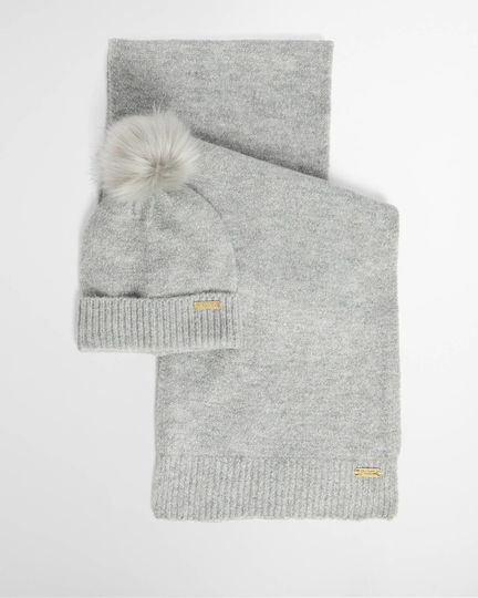 Beanie Γυναικείος Σκούφος Πλεκτός σε Γκρι χρώμα