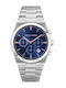 Trussardi Men's Watch 42mm Battery Powered with Silver Metal Bracelet