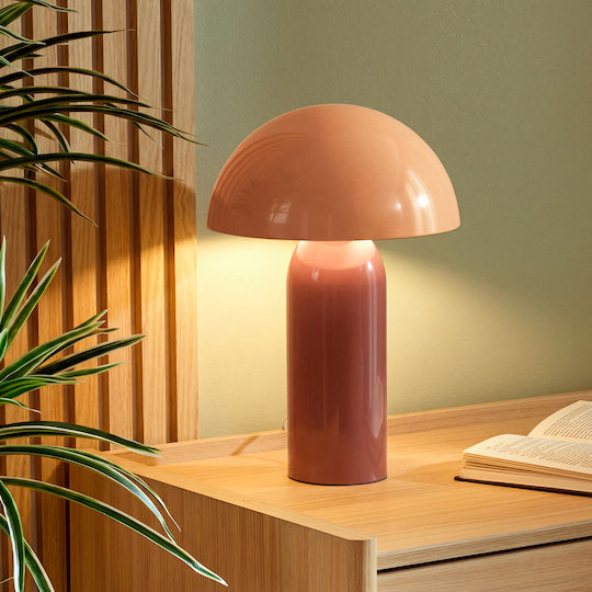 Lito Metal Vintage Table Lamp For E14 Fitting With Orange Shade And Base