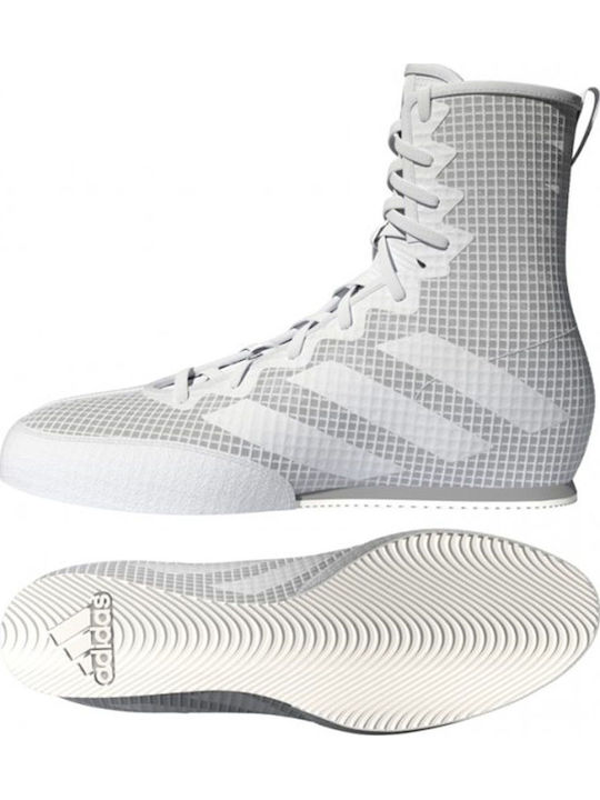 adidas Box Hog 4 High Boxing Shoes White