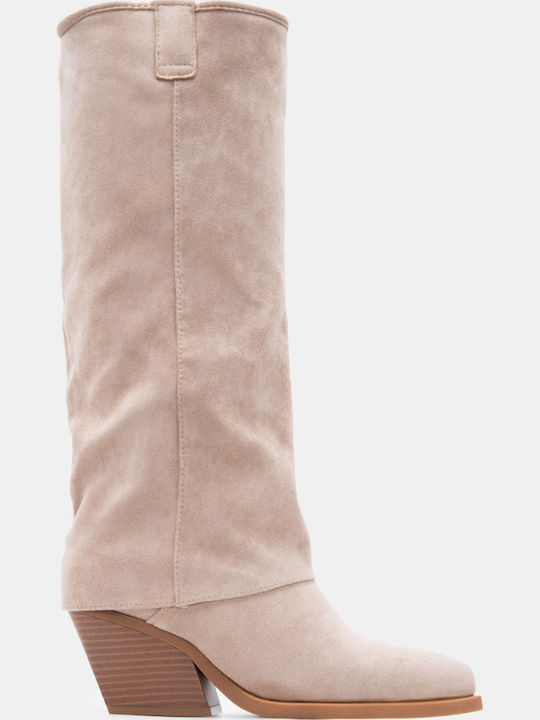 Luigi Wildleder Damenstiefel Cowboy mit mittler...