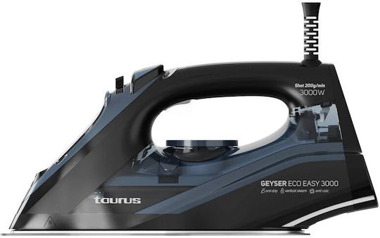 Taurus Geyser Eco Easy 3000 Steam Iron 3000W with Ceramic Plate