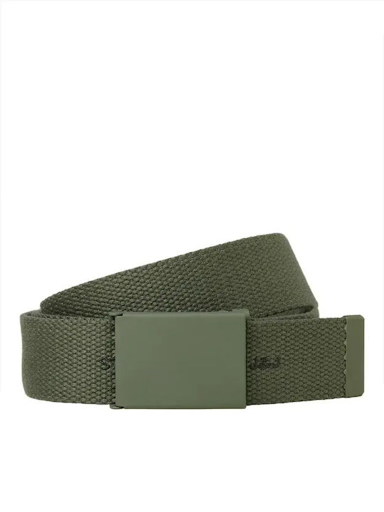Jack & Jones Men's Green Webbing Belt