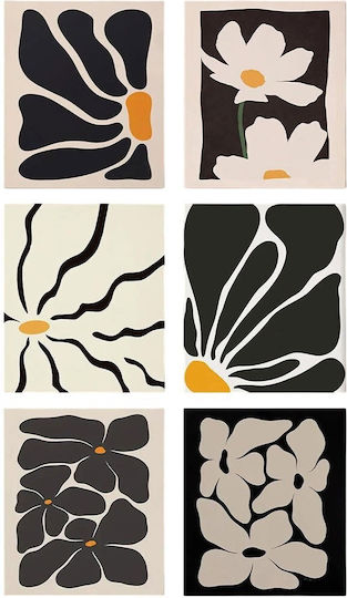 Canvas Painting Art Set 6 Pieces 651mrt2280 20x30cm Multi Wallity Vertical Canvas