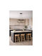 NG Santas Black Pendant Ceiling Light for 4 E27 Bulbs 60x80cm