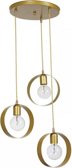 NG Santas Deckenleuchte Gold 32x80cm