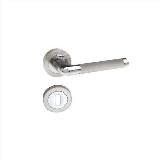 M-100 Rosette Nikel Nikel Matt Fix Rechts
