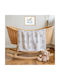 Borea Set Baby Cradle Sheets Cotton Woodenhorse Light Blue 70x120cm