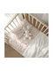 Borea Set Baby Crib Sheets Flannel Hope Pink 120x160cm