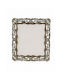 Metallischer Bronze Bilderrahmen Vintage Dekorative Steine 12x12cm
