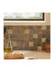 Αυτοκόλλητα Πλακάκια Σετ 2τμχ A-s Mina Brown 223869b 30.5x30.5 Πλαστικό