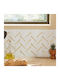 Adhesive Tiles Set 2 Pcs A-s Mina White 223868a 31x31 Plastic
